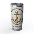 Anchor Rope 20oz Tumbler — Nautical Vagabond Travel Mug