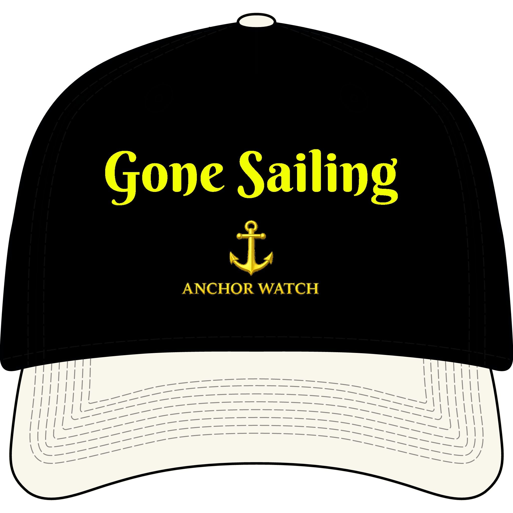 Gone Sailing Two-Tone Cap — Anchor Watch Nautical Baseball Hat