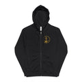 Anchor Watch Coffee Zip Hoodie — "Fuel For Life On The Water" Nautical Zip-Up