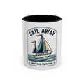 Sail Away Coffee Mug — 'Sail Away: small boat, big horizon' Nautical Accent Mug