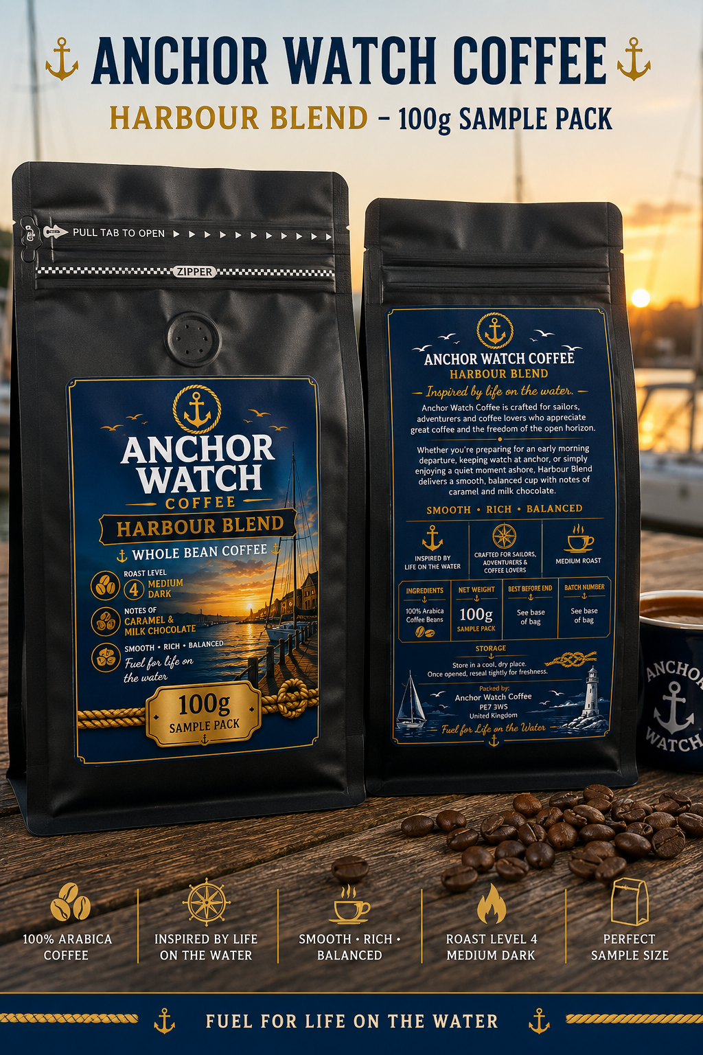 Harbour Blend – 100g Sample Pack